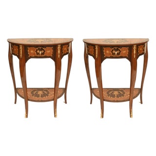 French Louis XVI Console Tables or Nightstands, Set of 2 For Sale