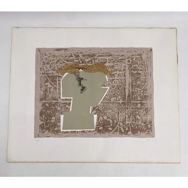 A picture / silkscreen * by the Romanian-Israeli artist Jean David (1908 - 1993) * without title * signed by the artist *...