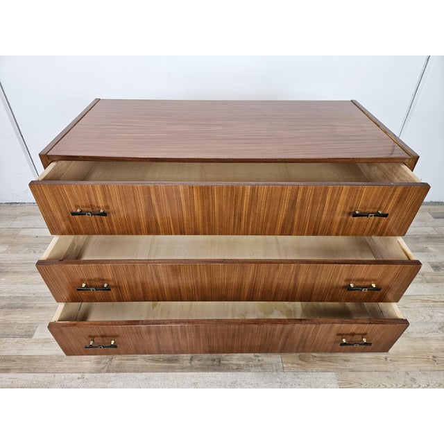 Vintage Three-Drawer Teak Chest of Drawers, 1960 For Sale - Image 9 of 16