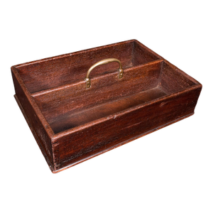 Antique Housemaid's Duty Carry, English, Work Box, Tray, Country House, Georgian
