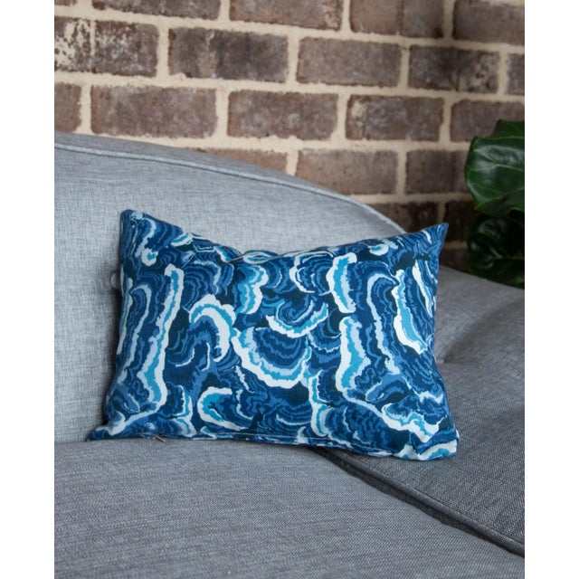Blue Small Contemporary Kendall Wilkinson in Woodlands Pillow For Sale - Image 8 of 9