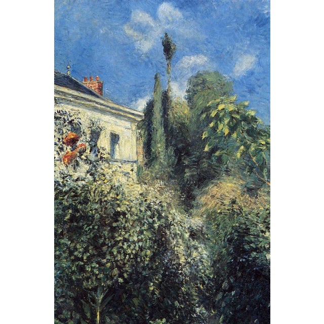 Camille Pissarro Vintage French Impressionist Art Print – Summer Garden by Camille Pissarro, 36" X 48" For Sale - Image 4 of 8