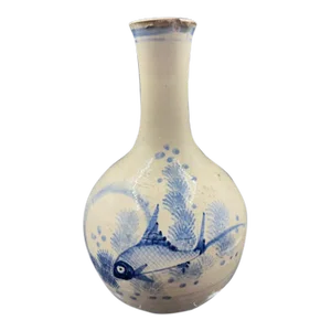 Late 19th Century Long Neck Japanese Saki Bottle, Meiji Period
