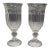 Vintage Hollywood Regency Shannon Crystal Vases a Pair For Sale