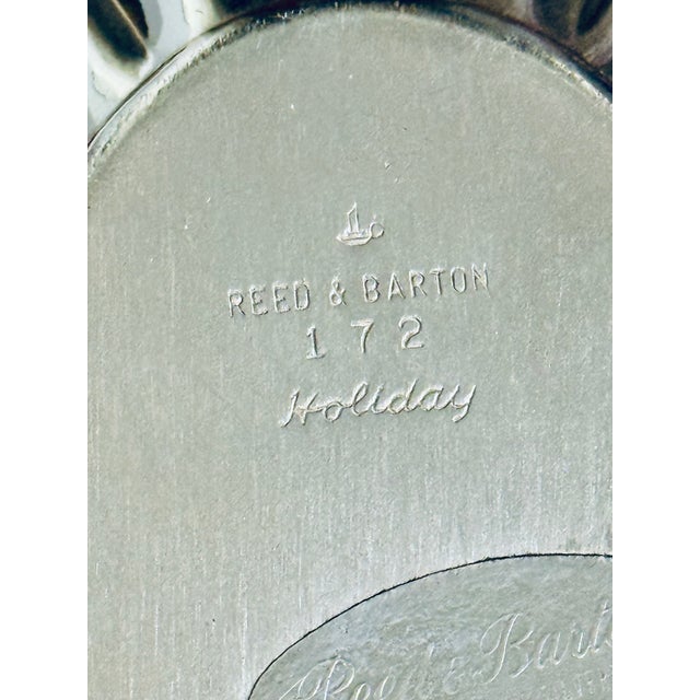 Metal Vintage Reed & Barton Holiday Silverplate Bowl Set-Scallop-Christmas-Tray-Serve For Sale - Image 7 of 10