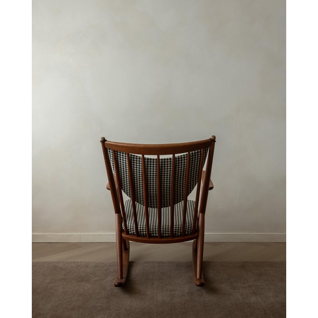 Black Vintage Danish Teak Rocking Chairs by Frank Reenskaug for Bramin, 1950s, Set of 2 For Sale - Image 8 of 18