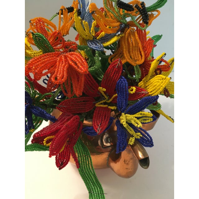 1970s 1970’s Vintage Beaded Flower Bouquet For Sale - Image 5 of 6