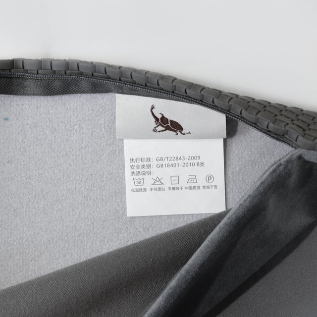 20x12" Woven Faux Leather Cushion Cover - Graphite For Sale In New York - Image 6 of 9