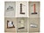 A cohesive collection of six original Swedish Art Deco gouaches on wove card, dated between 1930 and 1934, each depicting...