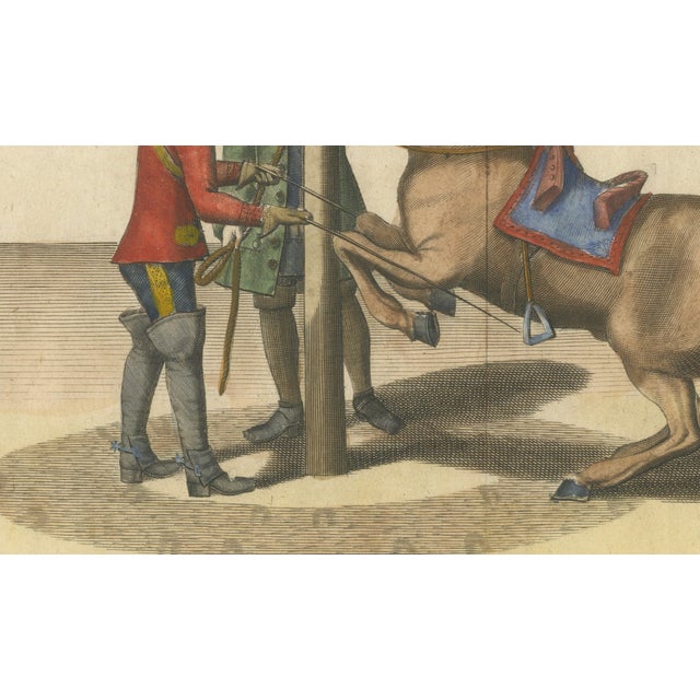 William Cavendish, Courbette Horse Training, 1700s, Engraving For Sale - Image 8 of 12
