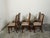 Set of Eight 1920s Black Forest Dining Room Chairs with Hand-Carved Floral Décor For Sale - Image 9 of 12
