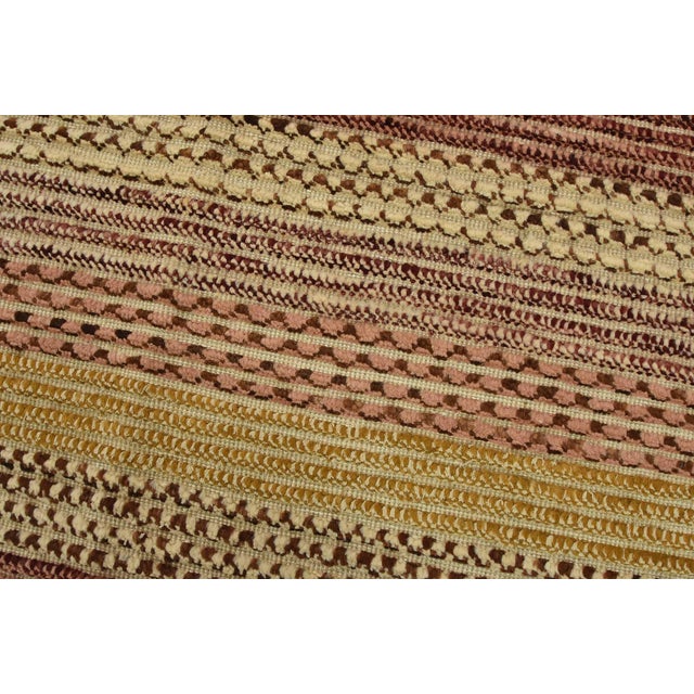 Gabbeh Rug 7’10” X 9’11” Multicolor Wool Striped Hand-Knotted Carpet For Sale - Image 4 of 15