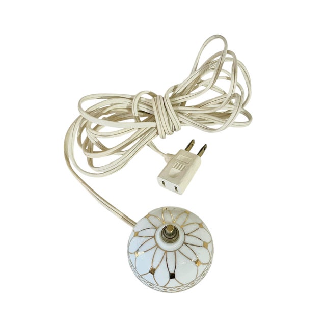 Mid-Century Modern Vintage Hollywood Regency Porcelain Light Switch Extension Cord For Sale - Image 3 of 9