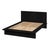 Mid-Century Modern Halmstad Wood Platform Queen Bed, Black For Sale - Image 3 of 7