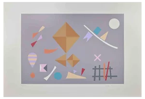 Otto Hofmann, Grey Compostion, Original Screen Print, 1989
