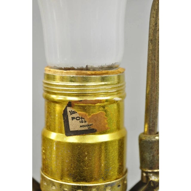 Vintage Mid Century Modern Sculptural Walnut Table Lamp by Modernera MFG Co For Sale - Image 11 of 13