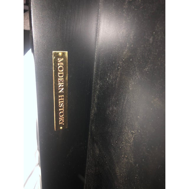 Modern History Home Pair of Wilson End Tables Ebony-Showroom Samples For Sale - Image 9 of 9