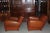 Club Lounge leather lamb of 1950 consists of a 3 seater sofa (finished folder), 2 armchairs and 1 ottoman. Good original...