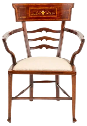 Sheraton Mahogany Armchair, 1890s