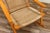 Mid-Century Modern Yugoslavian Woven Rocking Chair & Folding Ottoman | Circa 1960s For Sale - Image 10 of 18