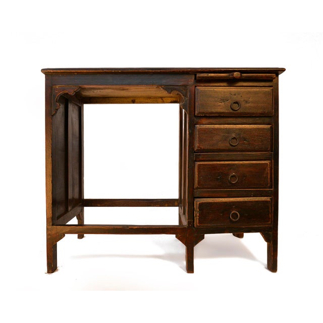 1980s Vintage Birch Desk, 1980s For Sale - Image 5 of 6