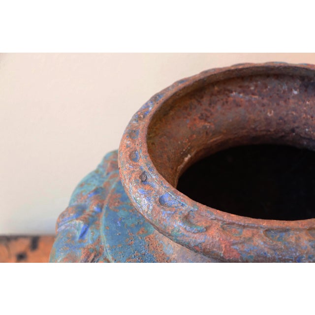 French Gorgeous 19th Century French Cast Iron Planter, Likely by Val d'Oesne For Sale - Image 3 of 18