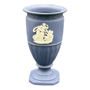 Vintage Wedgwood Portland Cobalt Dark Blue Urn Vase
