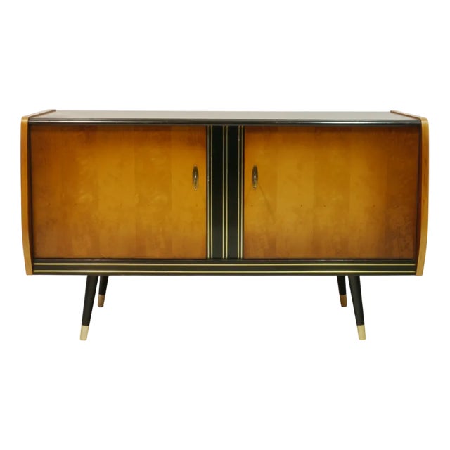 Mid-Century Mahogany and Birch Veneer Sideboard, Germany, 1960s For Sale