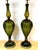 Mid 20th Century Pair of Barovier & Toso Ribbed Olive Verde Murano Glass Lamps, Circa 1955-1965 For Sale - Image 5 of 18