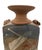 Late 20th Century Brutalist Terracotta Sculptural Vase With Relief Faces For Sale - Image 11 of 18