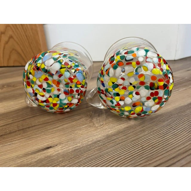 Late 20th Century Hand-Blown Murano Glass Mugs - a Pair For Sale In New York - Image 6 of 9