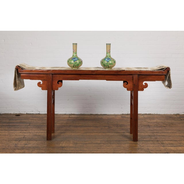 Chinese Vintage Floral Chinese Vases - A Pair For Sale - Image 3 of 12