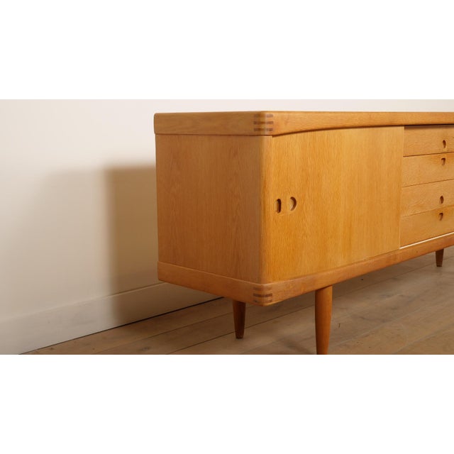 Vintage Sideboard in Oak by H.W. Klein for Bramin For Sale - Image 5 of 15