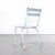 White French Sky Blue Metal Stacking Outdoor Chairs from Tolix, 1950s, Set of 6 For Sale - Image 8 of 9