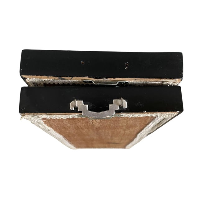 Shell Vintage Chinese Shell Art 3d Shadow Box Mother Pearl Floral Peacock Art For Sale - Image 7 of 7