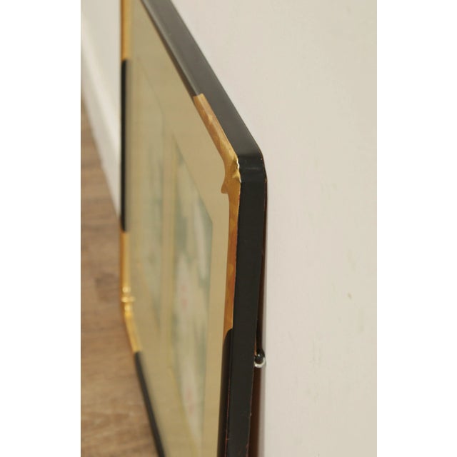 Vintage Asian Style Custom Framed Floral Print For Sale - Image 4 of 13