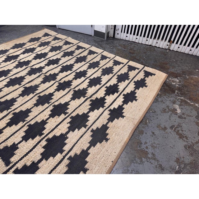 2020s 8ft 4in × 9ft 12in Rejuvenation Bowen Jute & Wool Flatweave Rug For Sale - Image 5 of 12