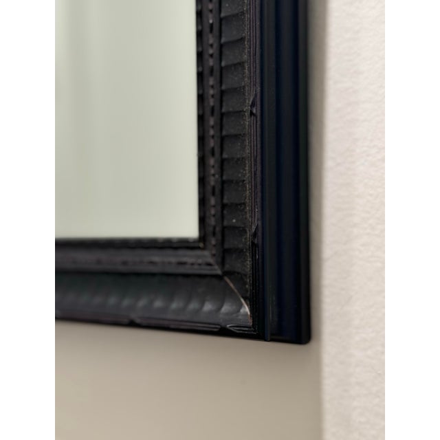 Ebony Wood Framed Small Mirror Ready to Hang For Sale - Image 11 of 11