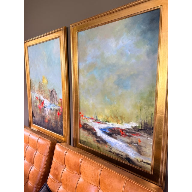 Pair of Signed, Original Paintings by Lawrence Hollingsworth For Sale - Image 11 of 15