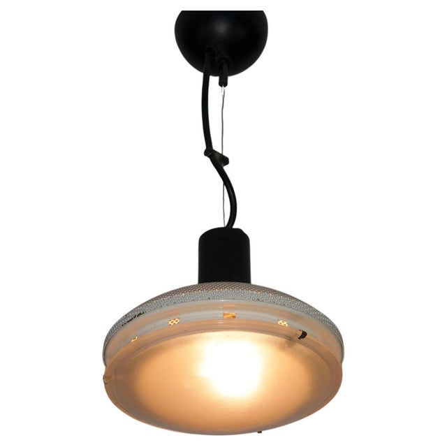 Italian White Pendant Lamp, 1970s For Sale - Image 10 of 10