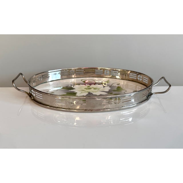 This high quality serving tray was produced by the renown manufactory for fine cutlery and tableware BMF (Bayrische...