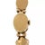 Contemporary Estate Diamond Pearls Gems Hidden Watch Slide Charms 14k Gold Bracelet For Sale - Image 3 of 6
