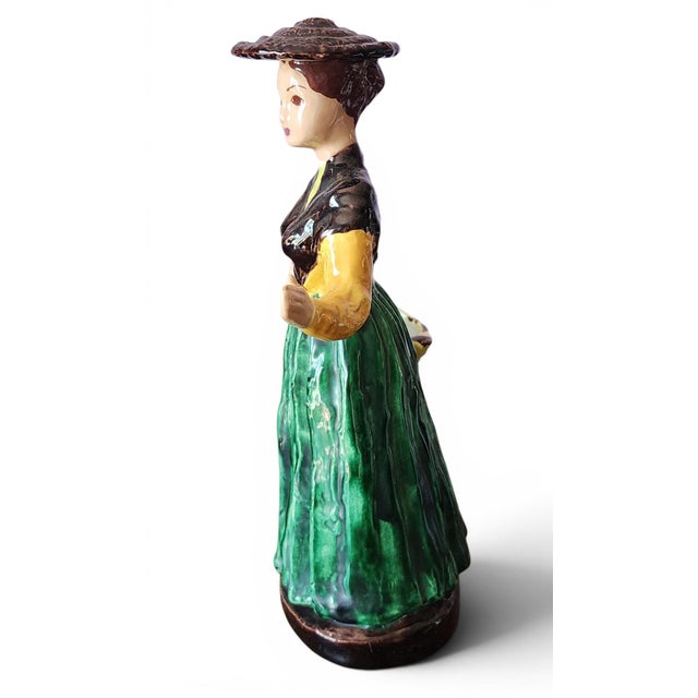 Mid-Century Modern Mid Century Modern Hedi Schoop Ceramic Woman Vase Figurine, 1950s For Sale - Image 3 of 4