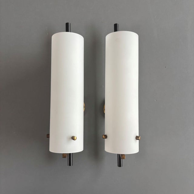 Vintage French Wall Sconces, 1950s, Set of 2 For Sale - Image 6 of 11