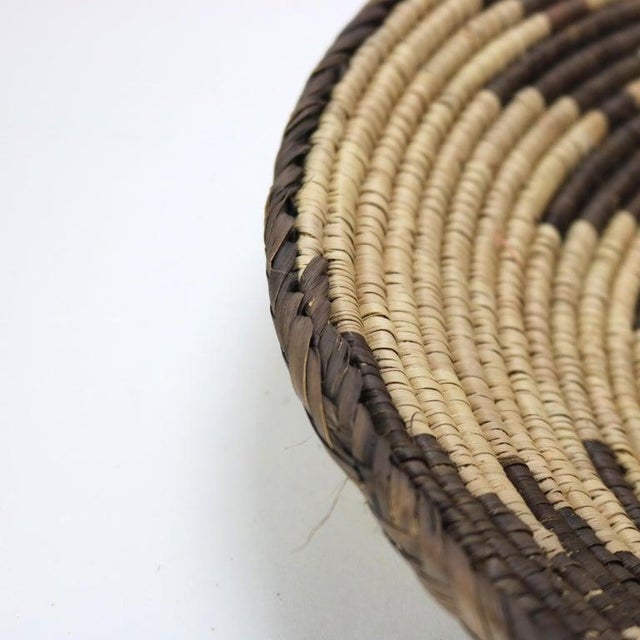 Vintage Southwest Native American Woven Reed Basket 20thC For Sale - Image 9 of 10