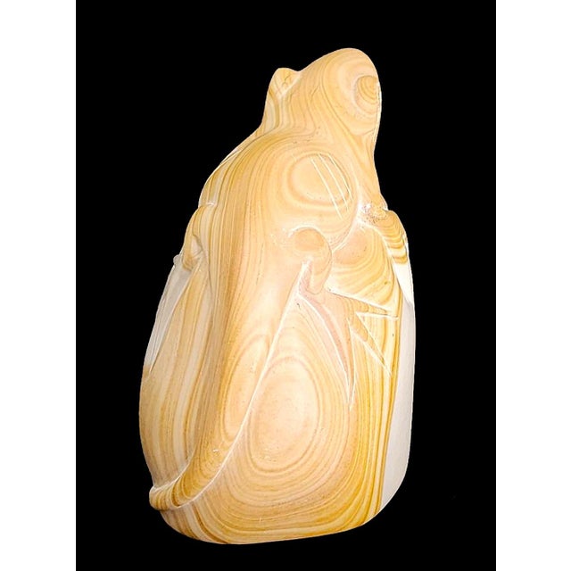 Vintage Hand Carved Soap Stone Lizard Figurine/Bookend/Paperweight For Sale - Image 4 of 10