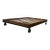 Restoration Hardware Industrial Platform Solid Wood and Iron Bed For Sale