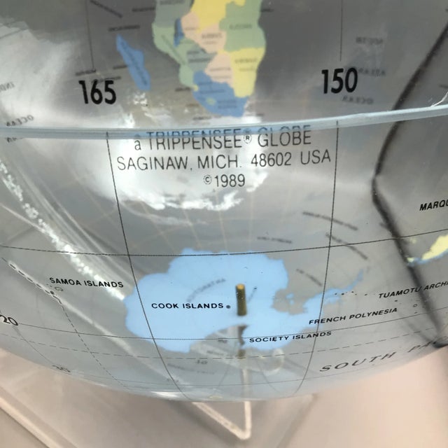 Trippensee Planetarium Acrylic Spectrum Globe on Stand For Sale - Image 10 of 13