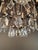 Metal Antique French Napoleon III Brass Crystal Chandelier Gothic Style 6 Lights For Sale - Image 7 of 10