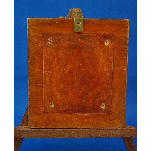 Miniature Painted Porcelain Plaque with Dionysus and Apollo by Max P. Brodel, Germany, 1890s For Sale - Image 12 of 13